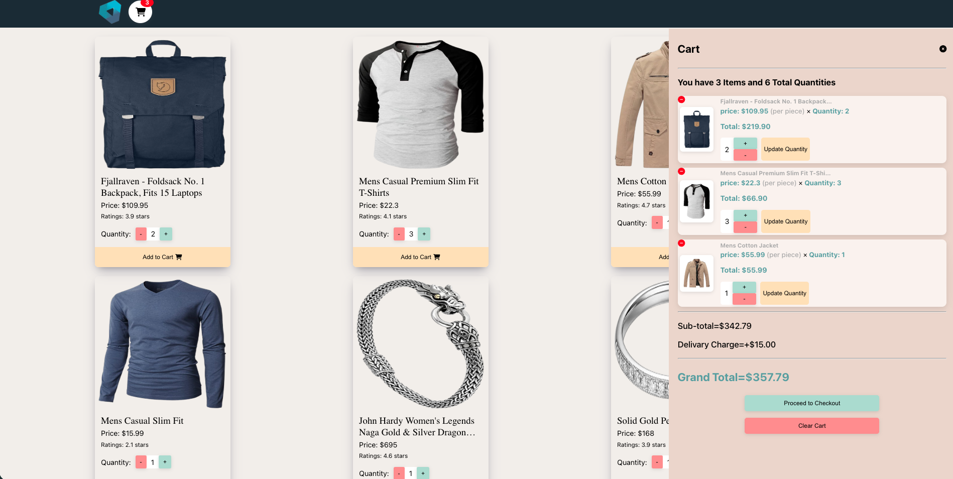 Cart System Management Project